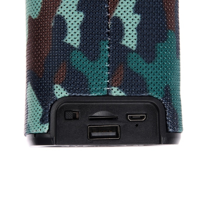 Портативная колонка Luazon LZZ-60, 5 Вт, 500 мАч, подсветка, micro SD, хаки