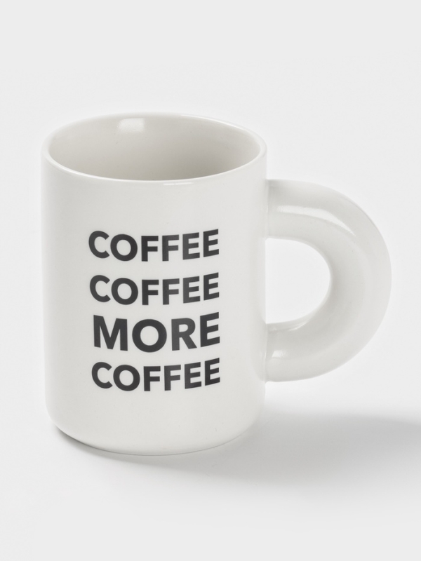 Кружка Доляна "Coffee tike" 12,5х8х10,8 см, цвет белый