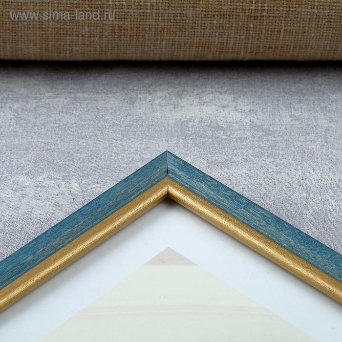 Фоторамка сосна с15 21х30 см, 014 синий 3 (пластиковый экран)