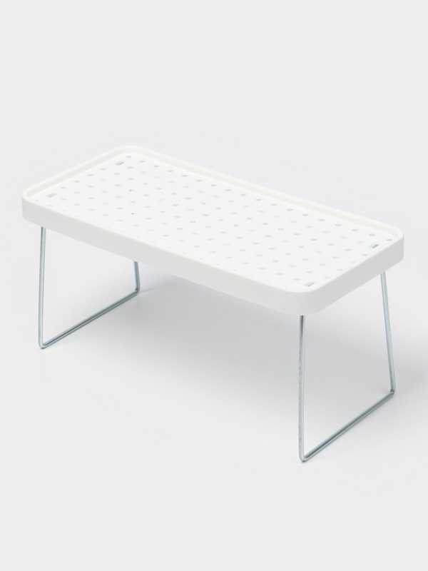 Складной столик-поднос "Макард" 29х14х2 см, цвет белый/серый