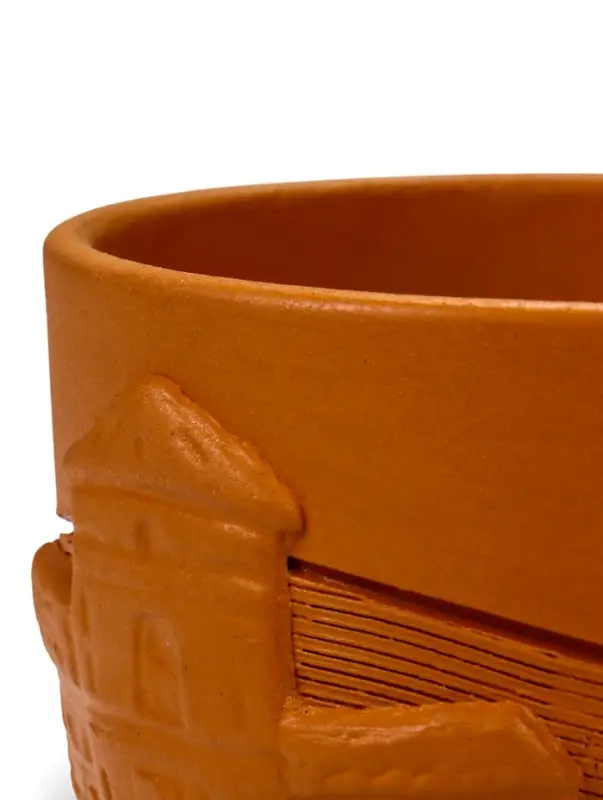 Горшок цветочный с поддоном 1,4 л, d15/h13 см терракот керамика, "Голландия" (М)