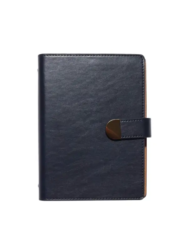 Органайзер на кольцах, C6, с хлястиком, 80л, линия, к/зам, Синий