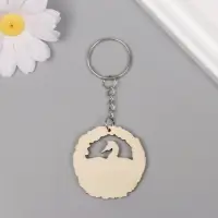 Брелок дерево "Морской конёк" 3,9х3,9х0,3 см