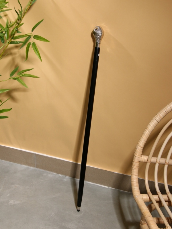 Трость 90 см, манговое дерево, никель