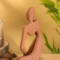 Сувенирный набор "Мыслители" 9х6х20 см (3 шт), алюминий