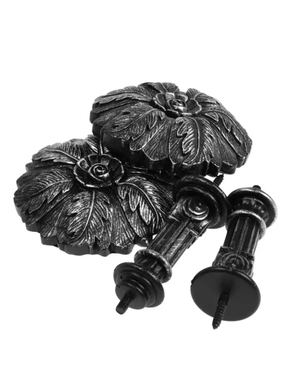 Крючок для штор CAPPIO KS035, d=9.8 мм, цвет серебро, 2 шт