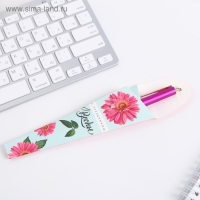 Ручка шариковая, синяя паста, 1.0 мм, металл «С праздником Весны. 8 Марта» Ручка шариковая, синяя паста, 1.0 мм, металл «С праздником Весны. 8 Марта»