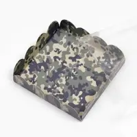 Коробка для печенья, &laquo;Зеленый камуфляж&raquo;, 12&times;12&times;3 см