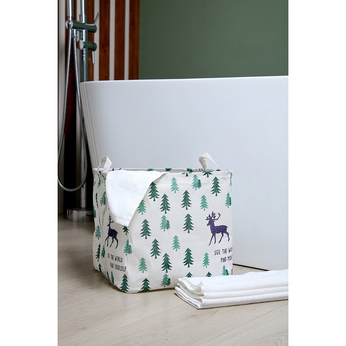 Корзинка для игрушек &laquo;Лес&raquo; 32 &times; 32 &times; 32 см, МИКС