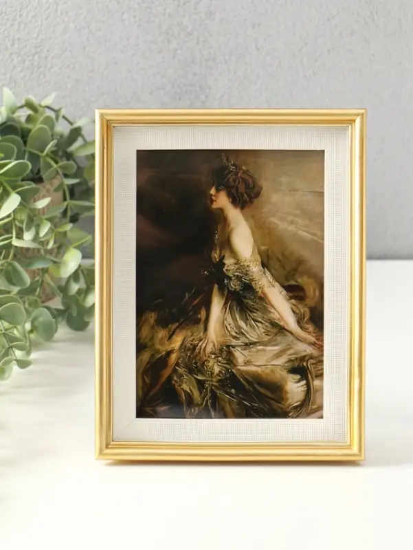 Фоторамка полистоун 13х18 см "Золотая классика" 21,5х16,5х2,5 см