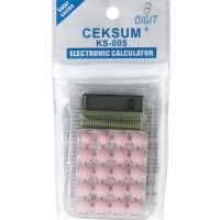 Калькулятор настольный 08-разрядный, KS-005, прозрачный корпус, розовые кнопки Калькулятор настольный 08-разрядный, KS-005, прозрачный корпус, розовые кнопки