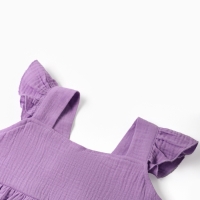 Сарафан из муслина для девочек KAFTAN рост 128, лиловый