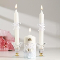 Комплект на стол молодожёнов "Гармония", белый