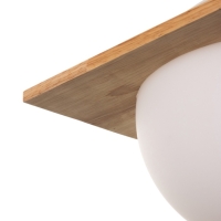 Светильник BayerLux ЭКО "Лакки" 1х40Вт Е27 черный/коричневый 23х23х100см