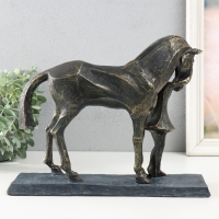 Сувенир полистоун "Девочка с конём" под металл 23,5х8,7х29,5 см Сувенир полистоун "Девочка с конём" под металл 23,5х8,7х29,5 см