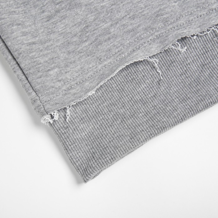 Свитшот женский MINAKU: Casual Collection цвет светло-серый меланж, размер 50-52 Свитшот женский MINAKU: Casual Collection цвет светло-серый меланж, размер 50-52