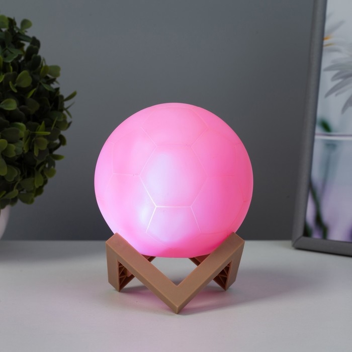 Ночник "Мячик" LED МИКС от батареек 3xLR44 белый 10х10х10 см RISALUX