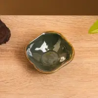 Соусник "Органика" керамика, цв. зелёный, 7,5х7,5х3 см