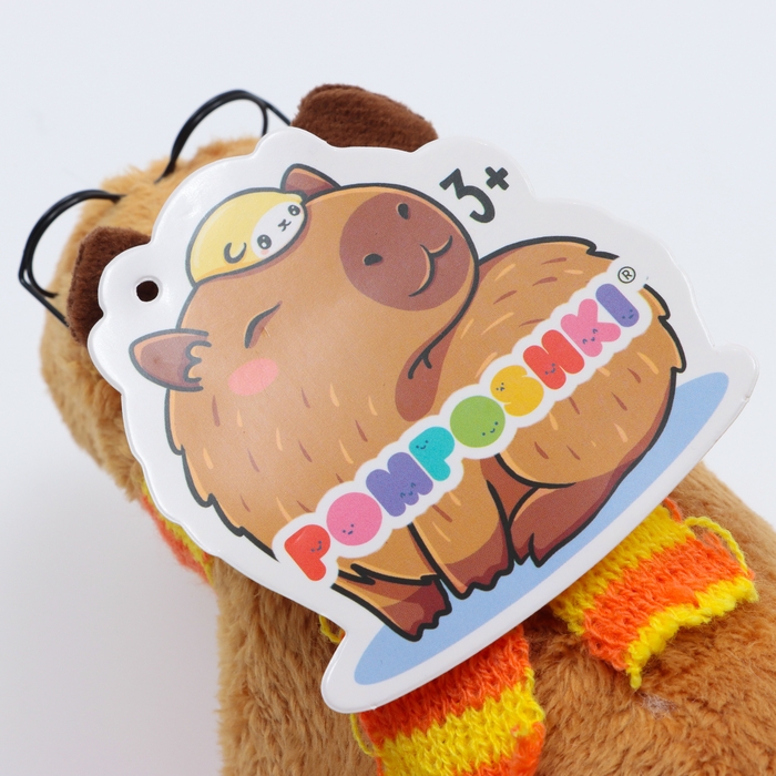 Мягкая игрушка &laquo;Капибара. Гарри&raquo;, 10 см, с шарфом и очками