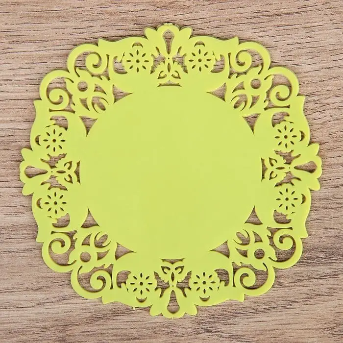 Набор подставок под горячее &laquo;Чаепитие&raquo;, 4 шт, 10 см, цвет МИКС