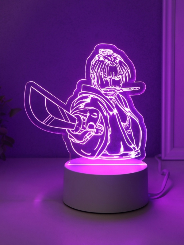 Светильник "Аниме. Воин" LED RGB от сети RISALUX 9,5х14,9х16 см