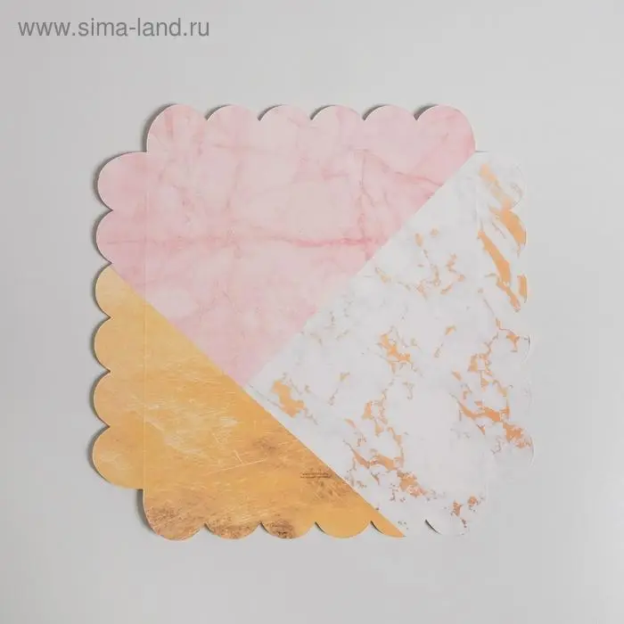 Коробка для печенья, кондитерская упаковка с пластиковой крышкой, &laquo;Для тебя!&raquo;, 21 х 21 х 3 см