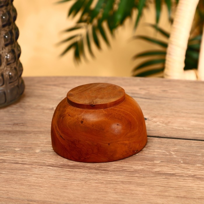 Миска 13х13х7 см, тиковое дерево