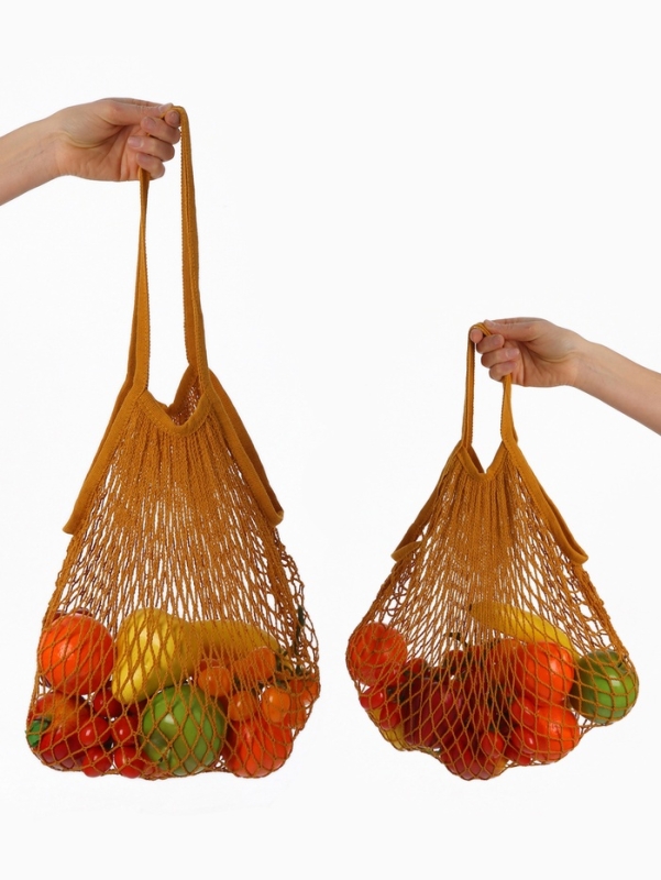 Набор авосек: 41 х 27 см и 37 х 20 см, клетка 1.5 см, коричневые