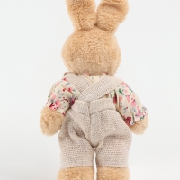 Мягкая игрушка "Зайчик в комбинезоне", 11х7х5 см
