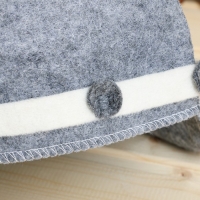 Шапка для бани "Галльская", серая Шапка для бани "Галльская", серая