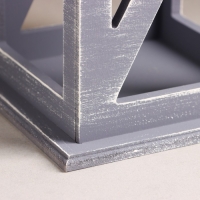 Кашпо деревянное "Фонарь. Прованс" 17х17х31 см Графит Кашпо деревянное "Фонарь. Прованс" 17х17х31 см Графит