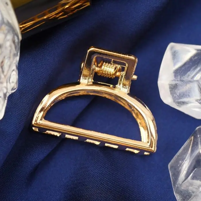 Крабик для волос &laquo;Маргарита&raquo;, дуга, 2.5 см, золото