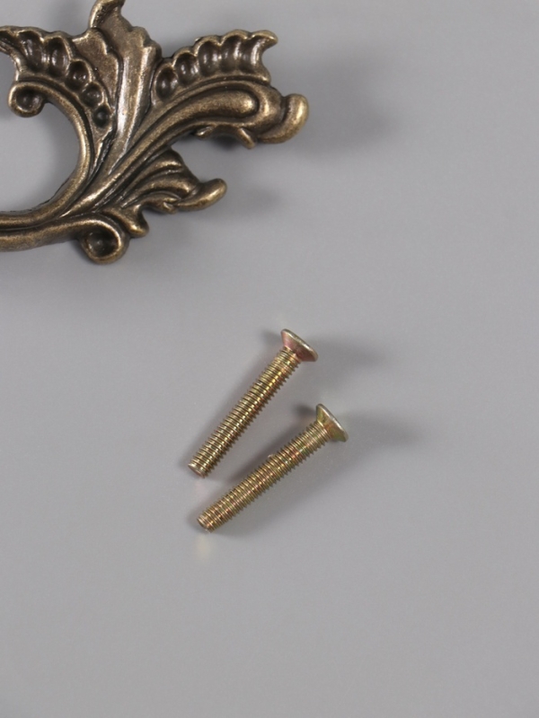 Ручка для шкатулки металл "Растительная ветвь" бронза 12,8х4 см