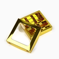 Коробка для конфет &laquo;Золотистая&raquo;, 14.5 х 14.5 х 3.5 см