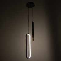 Светильник "Овал" LED 21Вт 4000К черный 14х3х41,5см BayerLux