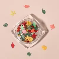 Фигурки для декора &laquo;Листья&raquo;, объёмные, разноцветные