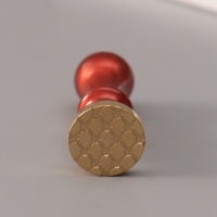 Печать для сургуча с пластиковой ручкой "Сетка с бантиками" 6,3х2,5х2,5 см