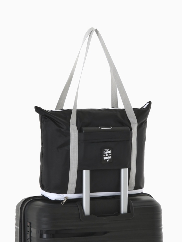 Сумка дорожная на молнии, чёрная