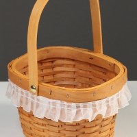 Корзина плетёная, 16&times;13&times;11 см, ручка h=11 см, ива, натуральный цвет