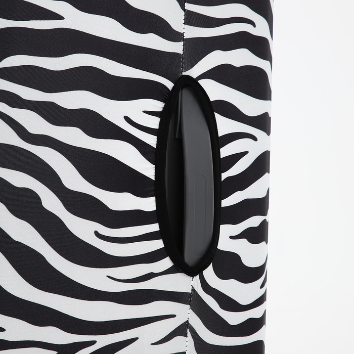 Чехол на чемодан S, цвет белый/чёрный