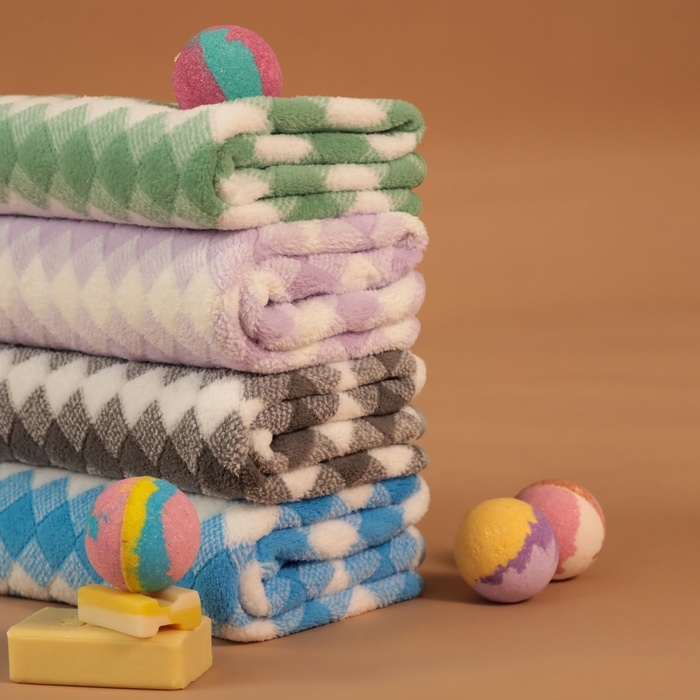 Полотенце банное Этель Полотенце банное Этель "Градиент", цв. розовый, 70х140 см, 100% п/э, 240 г/м2