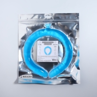 Охлаждающий воротник (гель, ПВХ) 17*16*2см синий накл ОТ