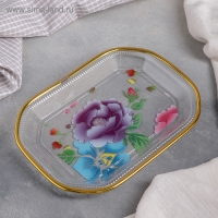 Блюдо прямоугольное &laquo;Блеск&raquo;, 21,7&times;15,3 см, рисунок МИКС