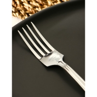 Вилка столовая &laquo;Новинка-1&raquo;, h=19.5 см, толщина 1 мм, цвет серебряный