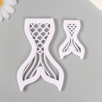 Каттеры для полимерной глины "Хвост русалки" набор 2 шт 4х6 см 7,2х11,2 см Каттеры для полимерной глины "Хвост русалки" набор 2 шт 4х6 см 7,2х11,2 см