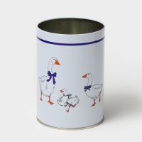 Банка для сыпучих продуктов &laquo;Гуси&raquo;, 1,1 л, d=9,9 см, круглая