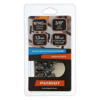 Цепь PATRIOT 91VS-56E, 3/8", 1.3 мм, 56 звеньев, шина 40 см Цепь PATRIOT 91VS-56E, 3/8", 1.3 мм, 56 звеньев, шина 40 см