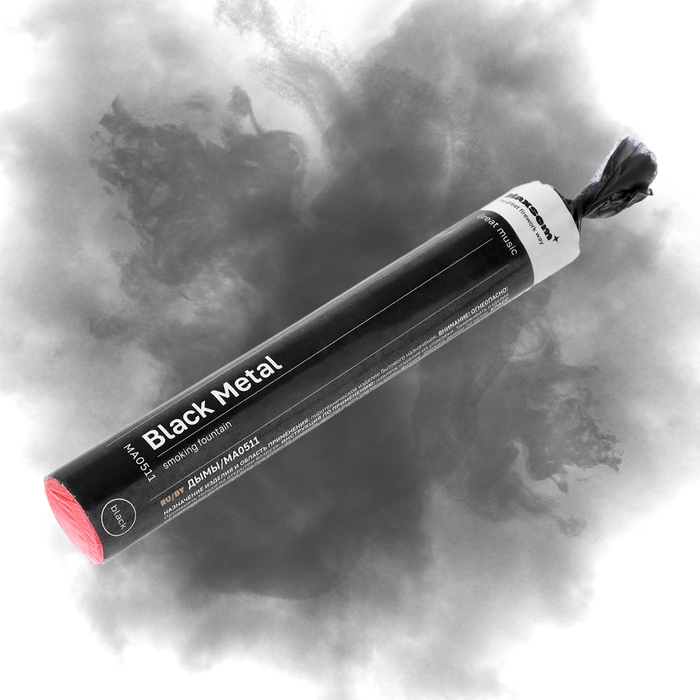 Цветной дым чёрный, 0,8 дюйм, ОПТИ, средняя интенсивность, 60 сек Цветной дым чёрный, 0,8 дюйм, ОПТИ, средняя интенсивность, 60 сек