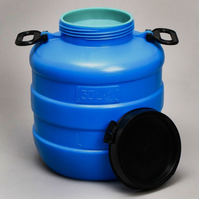 Фляга пищевая, 30 л, горловина 18.5 см, синяя