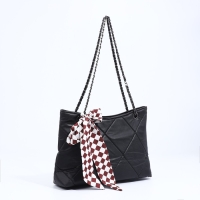 Сумка-шопер женская на молнии, цвет чёрный Сумка-шопер женская на молнии, цвет чёрный